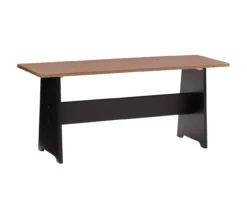 Atrium Black & Pecan 3-Piece Wooden Breakfast Nook Set -Home Furniture Store 810543121 A0 2