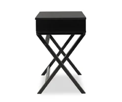 Kari Black Lift-Top Campaign Desk -Home Furniture Store 810543173 4