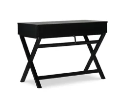 Kari Black Lift-Top Campaign Desk -Home Furniture Store 810543173 5