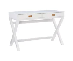 Cami White X-Base Campaign Writing Desk -Home Furniture Store 810543179 5