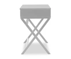 Kari White Lift-Top Campaign Desk -Home Furniture Store 810543181 4