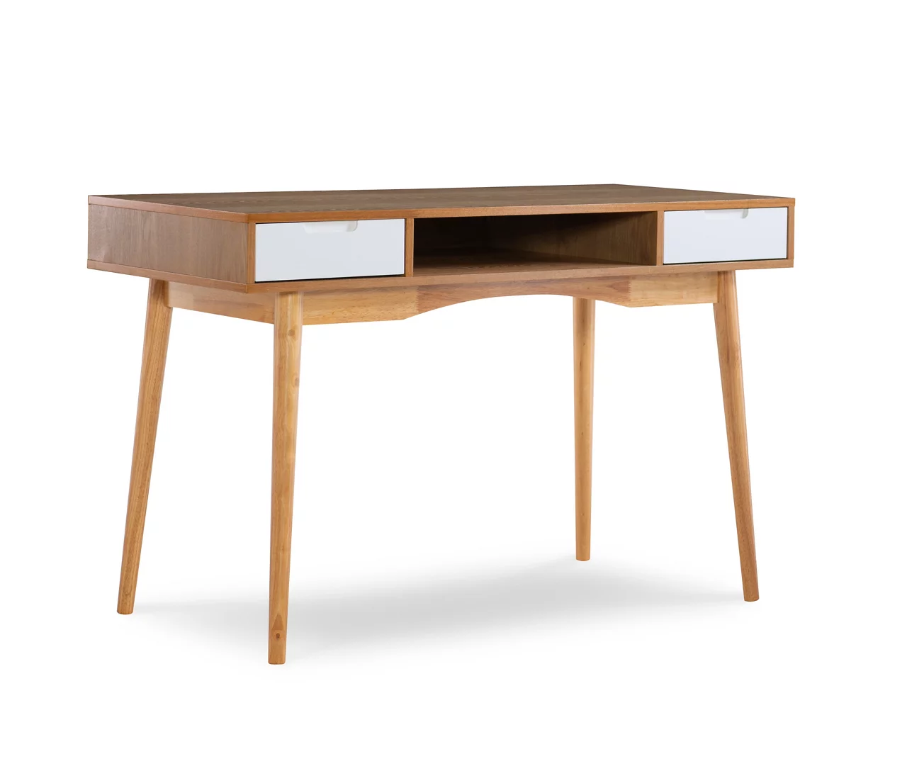 Nate Ash & White 2-Drawer Writing Desk Nate Ash & White 2-Drawer Writing Desk -Home Furniture Store 810543187 A0 1