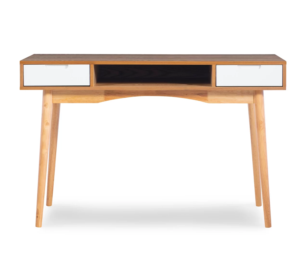 Nate Ash & White 2-Drawer Writing Desk Nate Ash & White 2-Drawer Writing Desk -Home Furniture Store 810543187 A0 2