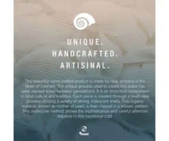 Globa Designs White & Gold Capiz Mosaic Beehive Accent Table -Home Furniture Store 810543194 M0 5