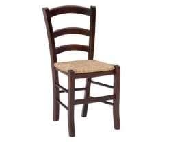 Bordeaux Walnut Handwoven Ladder Back Side Chairs, 2-Pack -Home Furniture Store 810543200 A0 2