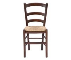 Bordeaux Walnut Handwoven Ladder Back Side Chairs, 2-Pack -Home Furniture Store 810543200 A0 3