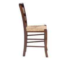 Bordeaux Walnut Handwoven Ladder Back Side Chairs, 2-Pack -Home Furniture Store 810543200 A1