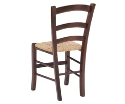 Bordeaux Walnut Handwoven Ladder Back Side Chairs, 2-Pack -Home Furniture Store 810543200 A2