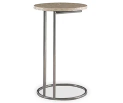 Global Designs Pewter Geometric Capiz Mosaic C Accent Table -Home Furniture Store 810543213 4