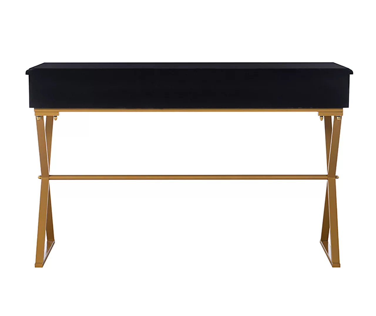 Glam Black & Gold 2-Drawer Campaign Desk Glam Black & Gold 2-Drawer Campaign Desk -Home Furniture Store 810543220 4