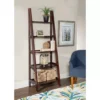 Boston Espresso 5-Shelf Wooden Ladder Bookcase 1 Boston Espresso 5-Shelf Wooden Ladder Bookcase -Home Furniture Store 810543223 B0