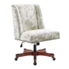Austin Brown Linen Cow Print Office Chair 1 Austin Brown Linen Cow Print Office Chair -Home Furniture Store 810543224 A0 1