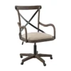 Radley Cafe Gray Wash X-Back Swivel Office Chair 1 Radley Cafe Gray Wash X-Back Swivel Office Chair -Home Furniture Store 810543227 1
