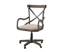 Radley Cafe Gray Wash X-Back Swivel Office Chair -Home Furniture Store 810543227 4