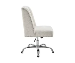 Comfort Home Warm White Sherpa Chair -Home Furniture Store 810543232 5