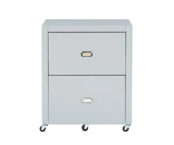 Kari Gray 2-Drawer Rolling Filing Cabinet 4 Kari Gray 2-Drawer Rolling Filing Cabinet -Home Furniture Store 810543238 3