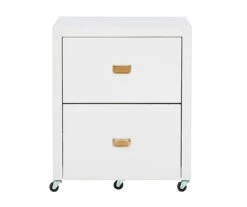 Kari White 2-Drawer Rolling Filing Cabinet -Home Furniture Store 810543247 3
