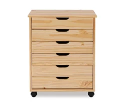 Craft Mate Wide Natural 6-Drawer Rolling Storage Cart 4 Craft Mate Wide Natural 6-Drawer Rolling Storage Cart -Home Furniture Store 810543296 3