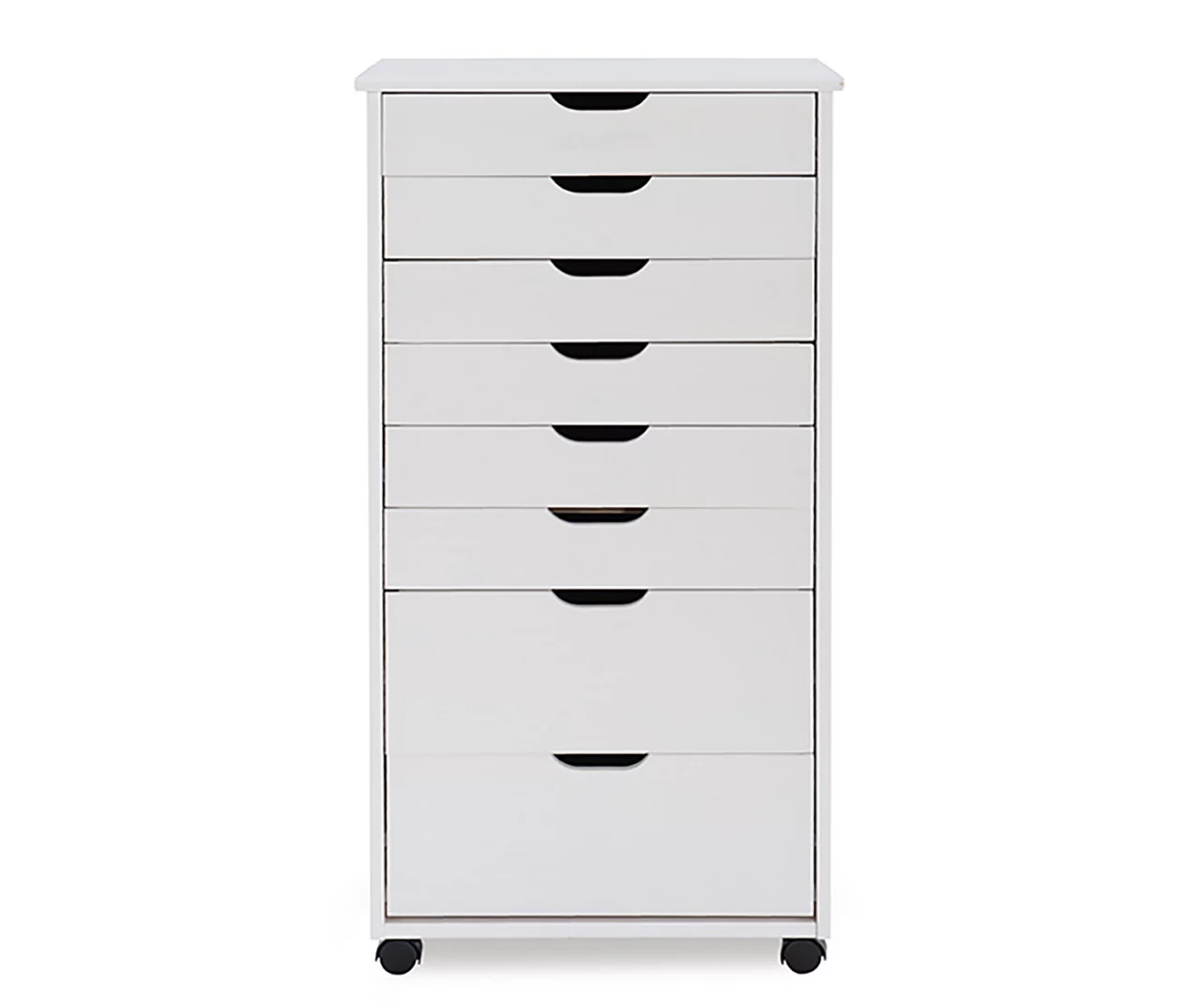 Craft Mate White Wood 8-Drawer Rolling Storage Cart Craft Mate White Wood 8-Drawer Rolling Storage Cart -Home Furniture Store 810543299 3