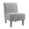 Jane Dark Gray Upholstered Coastal Slipper Chair -Home Furniture Store 810543303 1