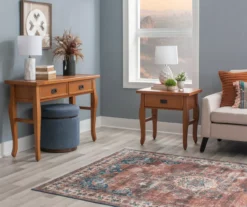 Denver Antique Pine 1-Drawer Curved Leg End Table -Home Furniture Store 810543318 A0 10