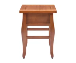 Denver Antique Pine 1-Drawer Curved Leg End Table -Home Furniture Store 810543318 A1 3