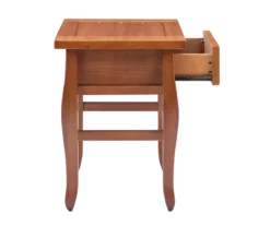 Denver Antique Pine 1-Drawer Curved Leg End Table -Home Furniture Store 810543318 A1 7