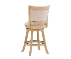 Graham Light Gray Padded Swivel Counter Stool -Home Furniture Store 810543337 A0 4