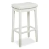 Brooke White Backless Nailhead Bar Stool 2 Brooke White Backless Nailhead Bar Stool -Home Furniture Store 810543413 1
