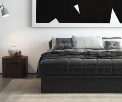 DHP Micah Black Faux Leather King Platform Bed 4 DHP Micah Black Faux Leather King Platform Bed -Home Furniture Store 810543681 3