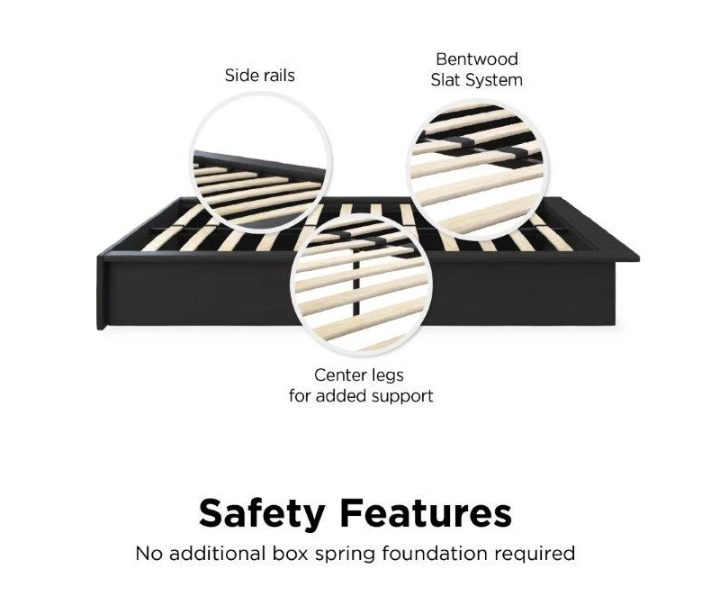 DHP Micah Black Faux Leather King Platform Bed DHP Micah Black Faux Leather King Platform Bed -Home Furniture Store 810543681 5