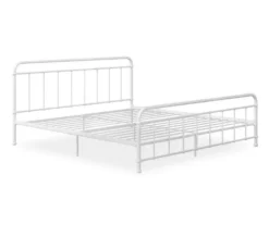 Brooklyn White Iron Full Bed -Home Furniture Store 810543698 3