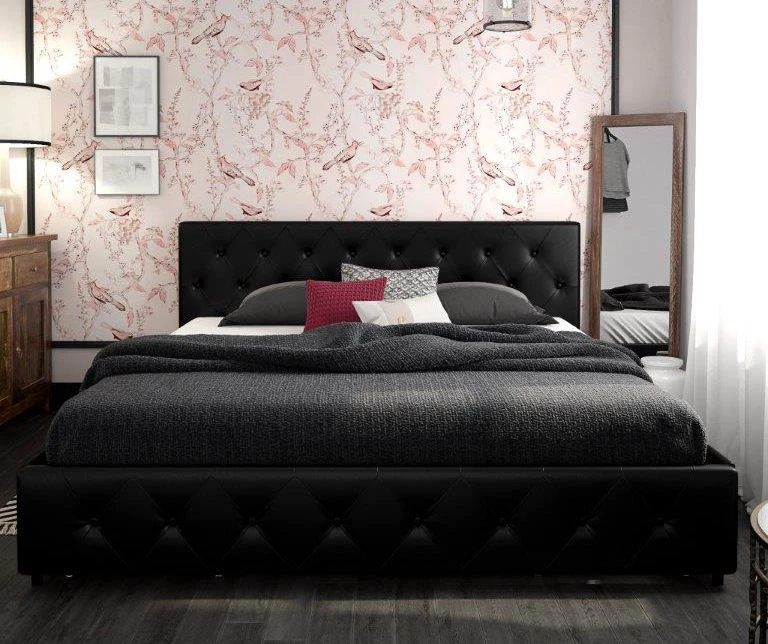 DHP Dana Faux Leather Upholstered Bed With Storage DHP Dana Faux Leather Upholstered Bed With Storage -Home Furniture Store 810543731 4