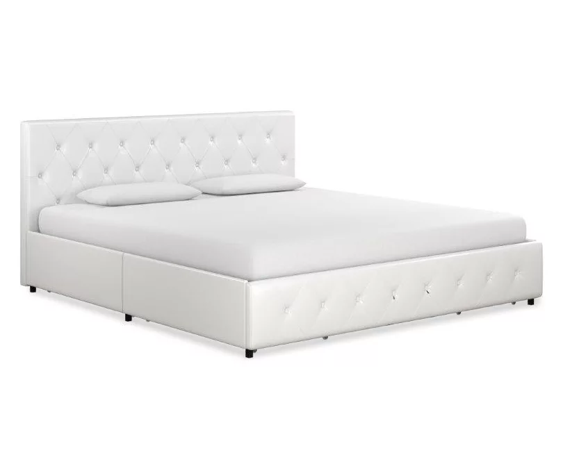 DHP Dana Faux Leather Upholstered Bed With Storage DHP Dana Faux Leather Upholstered Bed With Storage -Home Furniture Store 810543732 1