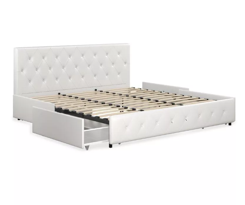 DHP Dana Faux Leather Upholstered Bed With Storage DHP Dana Faux Leather Upholstered Bed With Storage -Home Furniture Store 810543732 2
