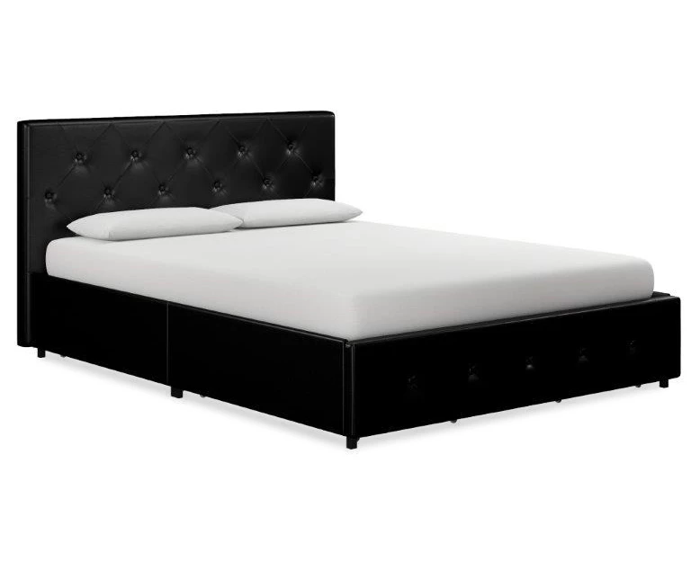 DHP Dana Faux Leather Upholstered Bed With Storage DHP Dana Faux Leather Upholstered Bed With Storage -Home Furniture Store 810543733 1