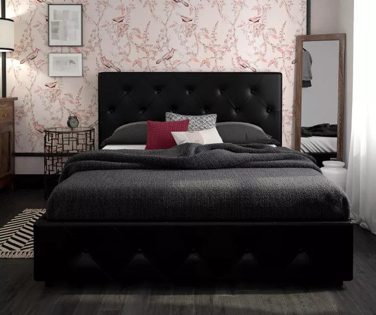 DHP Dana Faux Leather Upholstered Bed With Storage DHP Dana Faux Leather Upholstered Bed With Storage -Home Furniture Store 810543733 3