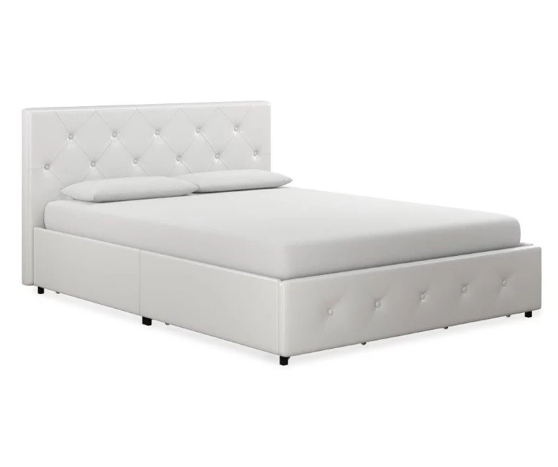 DHP Dana Faux Leather Upholstered Bed With Storage DHP Dana Faux Leather Upholstered Bed With Storage -Home Furniture Store 810543734 1
