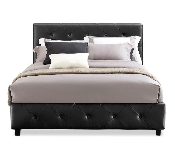 DHP Dana Faux Leather Upholstered Queen Bed DHP Dana Faux Leather Upholstered Queen Bed -Home Furniture Store 810543735 3