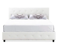 DHP Dana Faux Leather Upholstered Queen Bed 3 DHP Dana Faux Leather Upholstered Queen Bed -Home Furniture Store 810543736 3