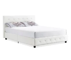 DHP Dana Faux Leather Upholstered Queen Bed 9 DHP Dana Faux Leather Upholstered Queen Bed -Home Furniture Store 810543736 4