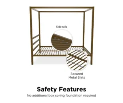 DHP Cara Metal Canopy Bed -Home Furniture Store 810543768 1