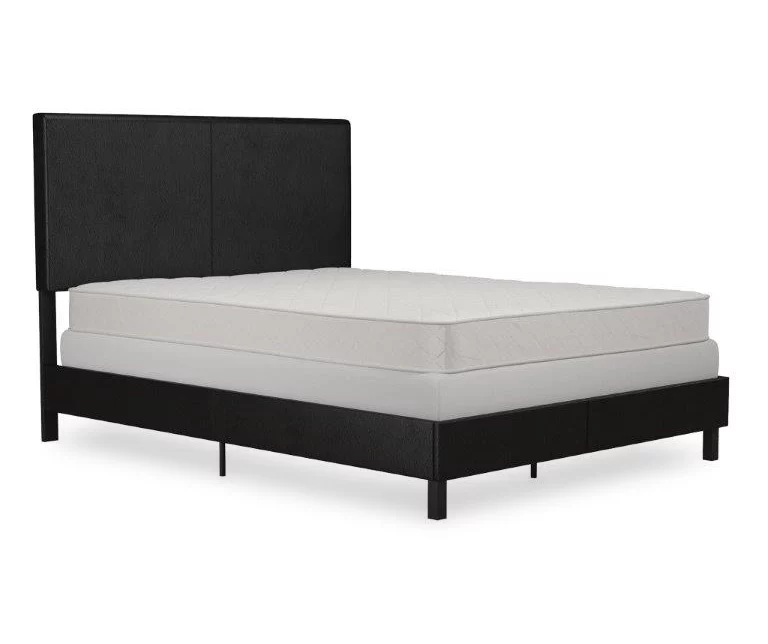 Atwater Living DHP Jazmine Black Faux Leather Upholstered Bed Atwater Living DHP Jazmine Black Faux Leather Upholstered Bed -Home Furniture Store 810543812 4