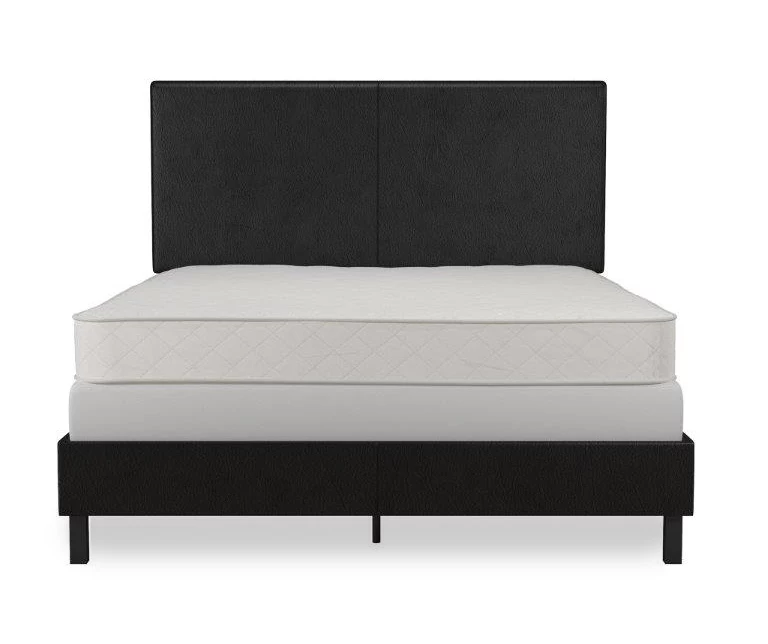 Atwater Living DHP Jazmine Black Faux Leather Upholstered Bed Atwater Living DHP Jazmine Black Faux Leather Upholstered Bed -Home Furniture Store 810543813 3
