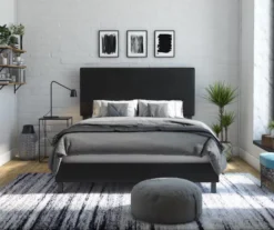 Atwater Living DHP Jazmine Black Faux Leather Upholstered Bed 16 Atwater Living DHP Jazmine Black Faux Leather Upholstered Bed -Home Furniture Store 810543813 5