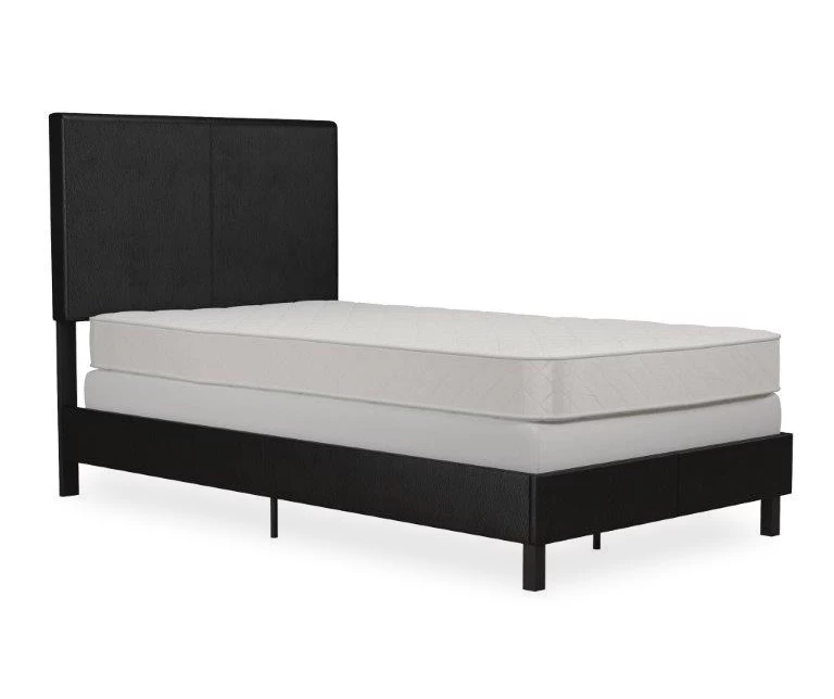 Atwater Living DHP Jazmine Black Faux Leather Upholstered Bed Atwater Living DHP Jazmine Black Faux Leather Upholstered Bed -Home Furniture Store 810543814 4