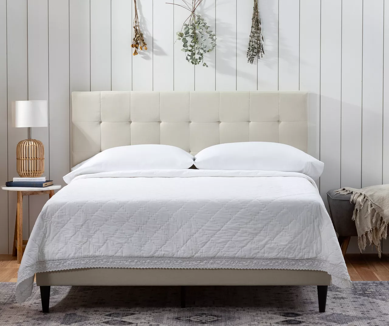 Brookside Cara Square Tufted Platform Bed Brookside Cara Square Tufted Platform Bed -Home Furniture Store 810547643 810547648 810547658 810547653 1