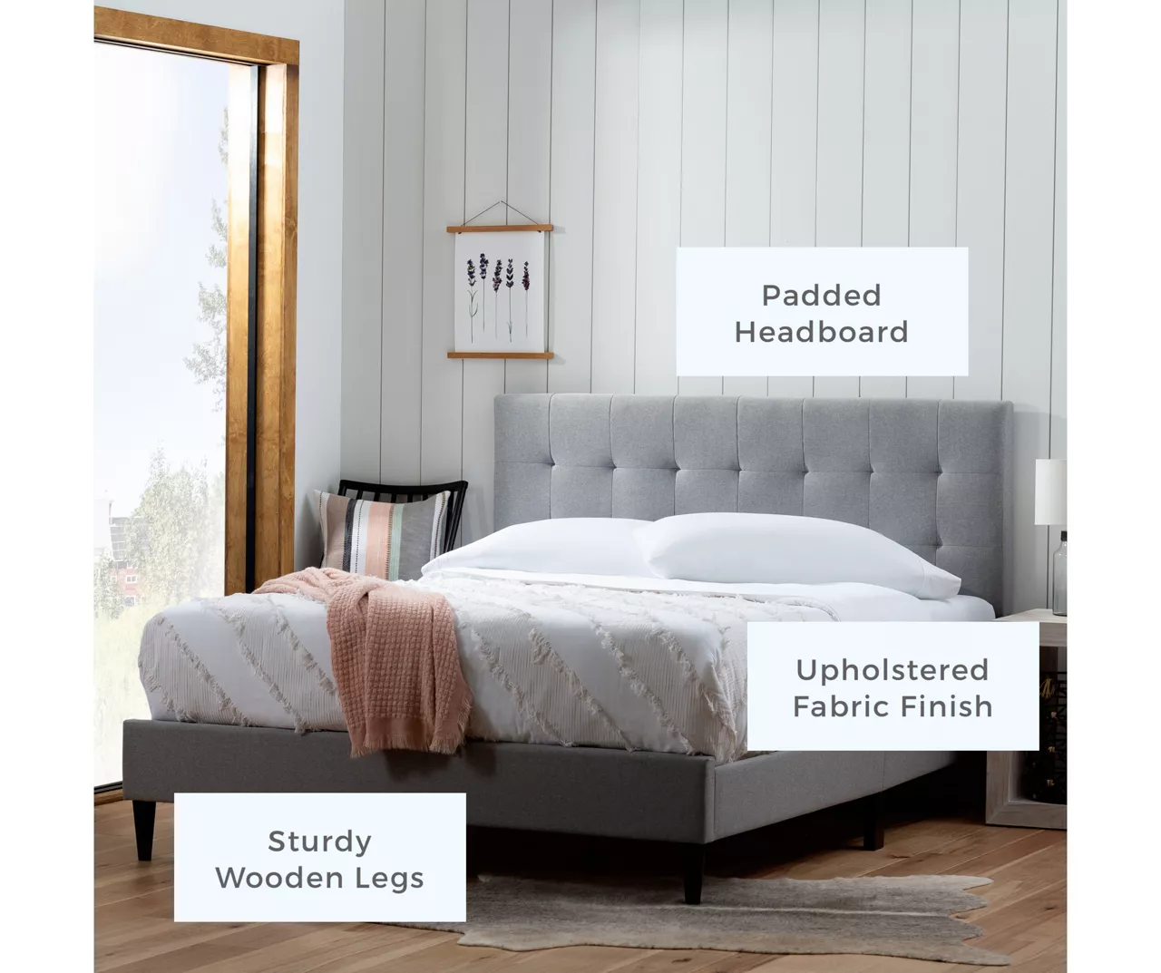 Brookside Cara Square Tufted Platform Bed Brookside Cara Square Tufted Platform Bed -Home Furniture Store 810547644 810547649 810547659 810547654 2