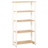 Dorm Essentials Oak & White 4-Shelf Bookcase -Home Furniture Store 810559115 1