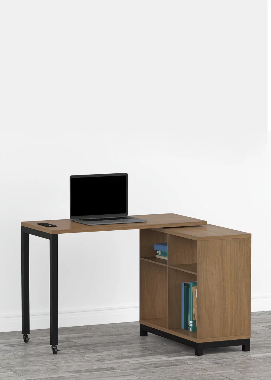 Seven Hills Acorn Metal & Melamine 4-Cube Pivot Desk with USB Charging Seven Hills Acorn Metal & Melamine 4-Cube Pivot Desk With USB Charging -Home Furniture Store 810561090 11